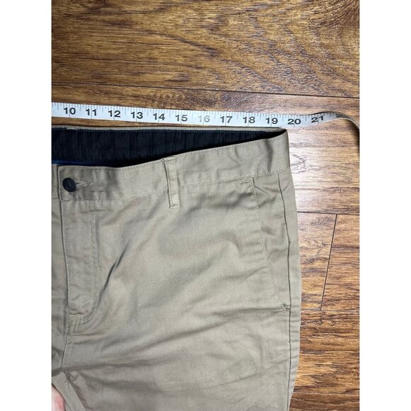 Volcom Corpo Class Mens Brown Straight Leg Polyester Cotton Pants Size 38 - Picture 8 of 8